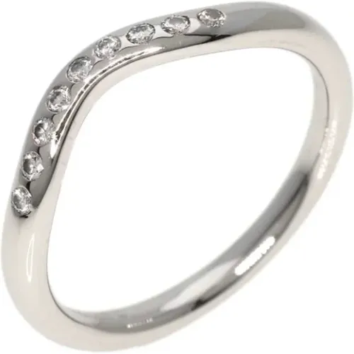 Pre-owned Jewellery, female, , Size: ONE SIZE Pre-owned Platinum rings - Tiffany & Co. Pre-owned - Modalova