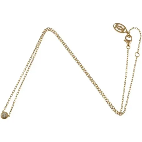 Pre-owned Jewellery, female, , Size: ONE SIZE Pre-owned Gold necklaces - Cartier Vintage - Modalova