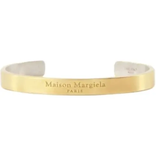 Graviertes Goldarmband , Damen, Größe: ONE Size - Maison Margiela - Modalova