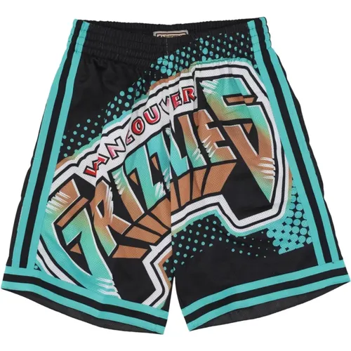 Casual Shorts, male, , Size: L Grizzlies Basketball Shorts Black - Mitchell & Ness - Modalova