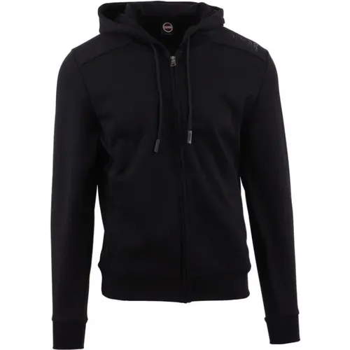 Mens Zip Hoodie Original Logo , male, Sizes: XL - Colmar - Modalova