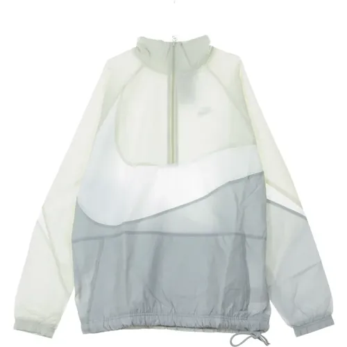 Windbreaker Jacket Wolf Grey , male, Sizes: M - Nike - Modalova