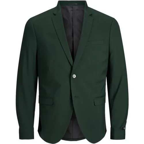 Formal Blazers, male, , Size: S Jack%Jones Premium Jprfranco Blazer Noos Darkest Spruce/SUPER Slim FIT | Freewear Groen - jack & jones - Modalova