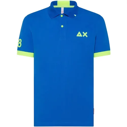 Stylish Cotton Polo Shirt , male, Sizes: L, M - Sun68 - Modalova