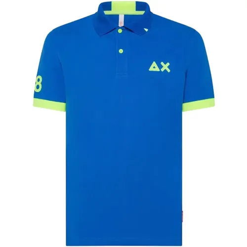 Stylish Cotton Polo Shirt , male, Sizes: XL, L, S, 3XL, M - Sun68 - Modalova