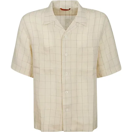 Small Check Pattern Cotton Shirt , male, Sizes: M, XL - Barena Venezia - Modalova