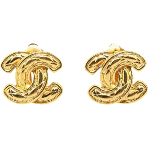 Pre-owned Metal earrings , female, Sizes: ONE SIZE - Chanel Vintage - Modalova