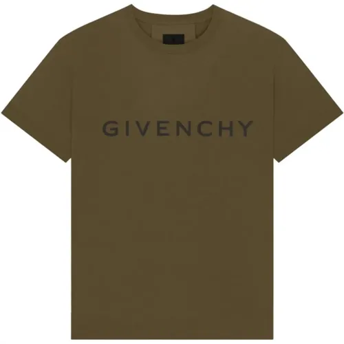Slim Fit Logo Cotton T-Shirt , male, Sizes: XL, M - Givenchy - Modalova