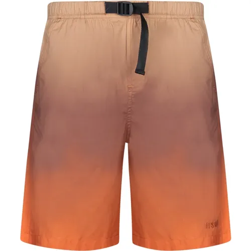 Beige Bermuda Shorts Elevate Style , Herren, Größe: S - MSGM - Modalova