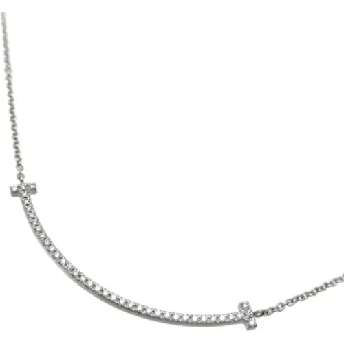 Pre-owned Jewellery, female, , Size: ONE SIZE Pre-owned White Gold necklaces - Tiffany & Co. Pre-owned - Modalova