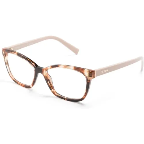 Braun/Havanna Optische Brille , Damen, Größe: 53 MM - Prada - Modalova