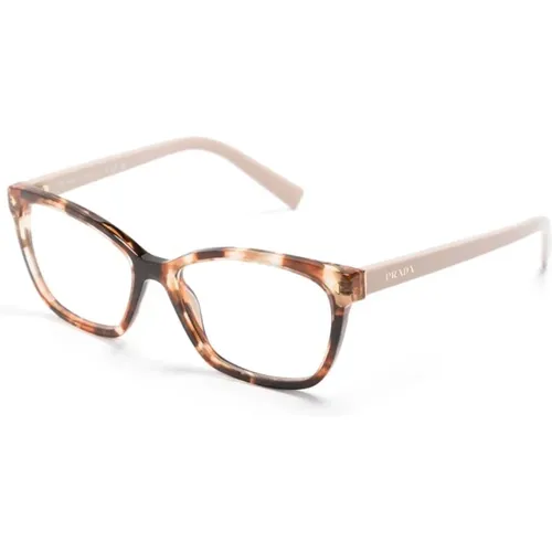 Braun/Havanna Optische Brille , Damen, Größe: 55 MM - Prada - Modalova