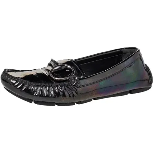 Pre-owned Flats, female, , Size: 8 US Pre-owned Leather flats - Gucci Vintage - Modalova