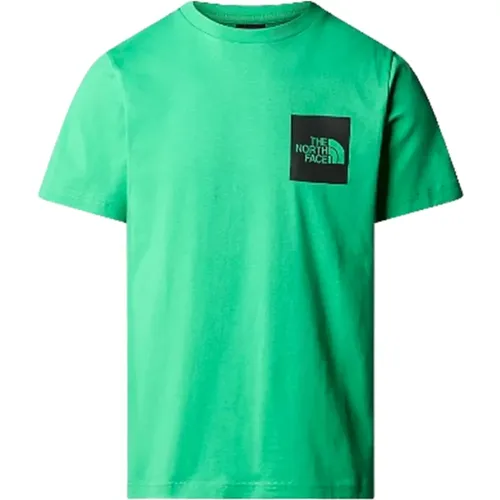 Fine T-Shirt in Optic Emerald , male, Sizes: XL, M, S, L - The North Face - Modalova