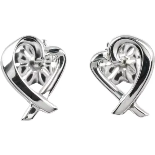 Pre-owned Jewellery, female, , Size: ONE SIZE Pre-owned Silver earrings - Tiffany & Co. Pre-owned - Modalova