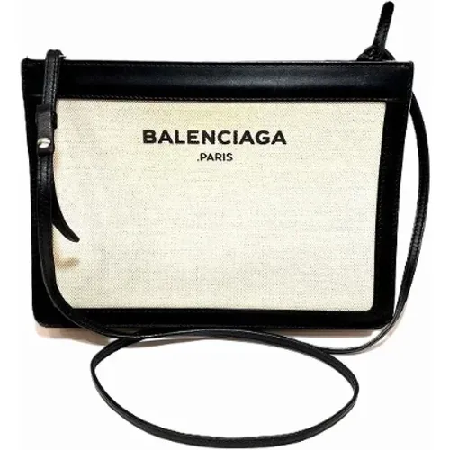 Pre-owned Cross Body Bags, female, , Size: ONE SIZE Pre-owned Canvas shoulder-bags - Balenciaga Vintage - Modalova