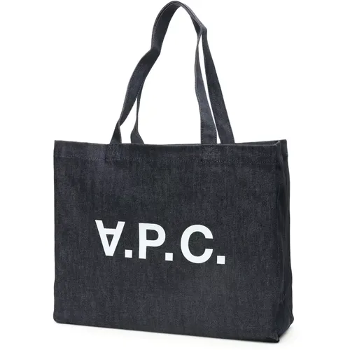 Tote Bags, unisex, , Size: ONE SIZE Denim Daniela Tote Bag - A.p.c. - Modalova