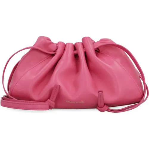 Leder Mini Tasche mit Zugverschluss - Mansur Gavriel - Modalova