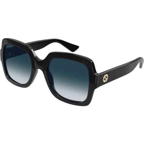 Blaue Sonnenbrille 1637S , Damen, Größe: 54 MM - Gucci - Modalova
