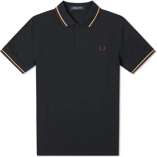 Polo Shirts, male, , Size: S Piqué Polo Shirt - Fred Perry - Modalova