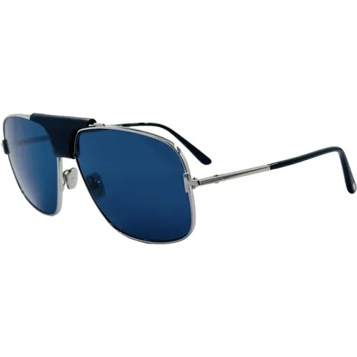 Sunglasses, unisex, , Size: ONE SIZE Aviator Square Sunglasses Blue Silver - Tom Ford - Modalova