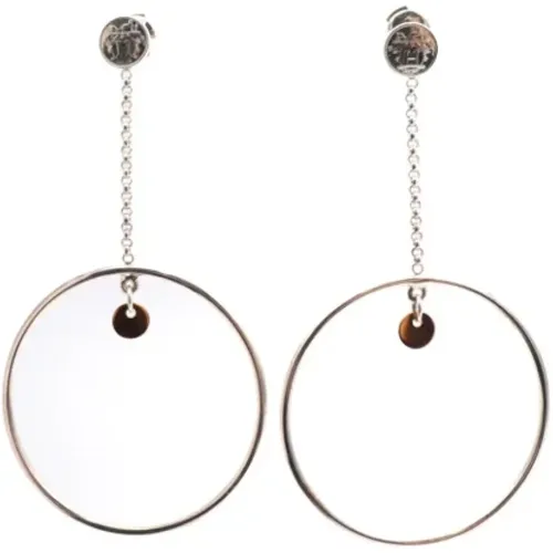 Pre-owned Jewellery, female, , Size: ONE SIZE Pre-owned Metal earrings - Hermès Vintage - Modalova