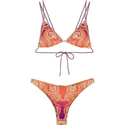 Bikini Triangolo E Slip Americano Sunrise , Damen, Größe: L - F**k - Modalova