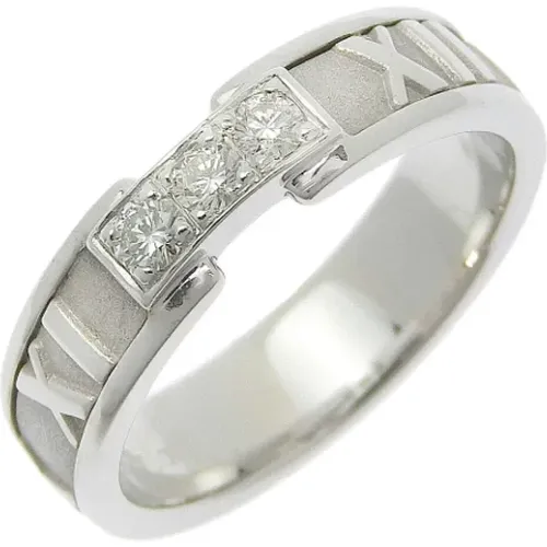 Pre-owned Jewellery, female, , Size: ONE SIZE Pre-owned White Gold rings - Tiffany & Co. Pre-owned - Modalova