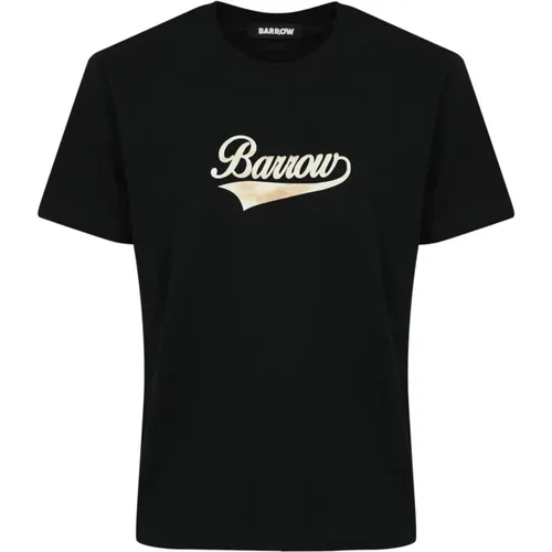 Logo Teddy T-shirt Schwarz , Herren, Größe: M - BARROW - Modalova