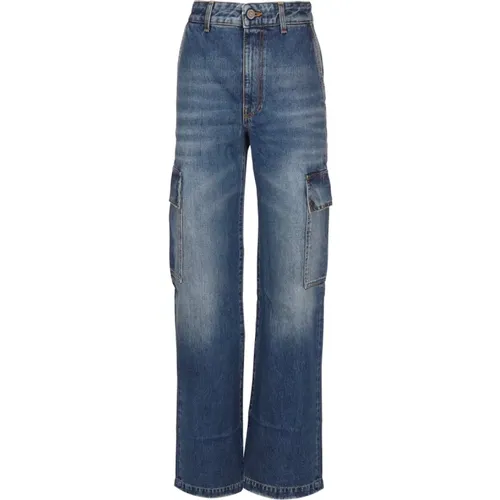 Bleached Denim High Waist Jeans , female, Sizes: W25 - Stella Mccartney - Modalova