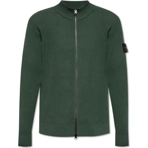 Woll-Strickjacke , Herren, Größe: 2XL - Stone Island - Modalova