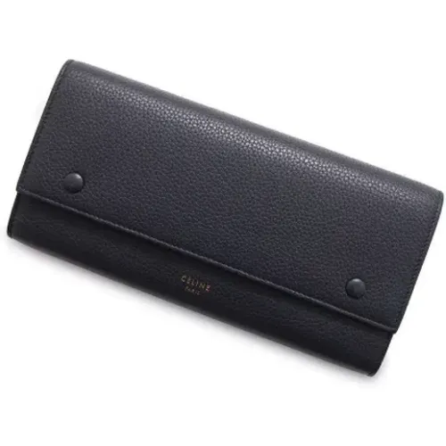 Pre-owned Wallets, female, , Size: ONE SIZE Pre-owned Leather wallets - Celine Vintage - Modalova