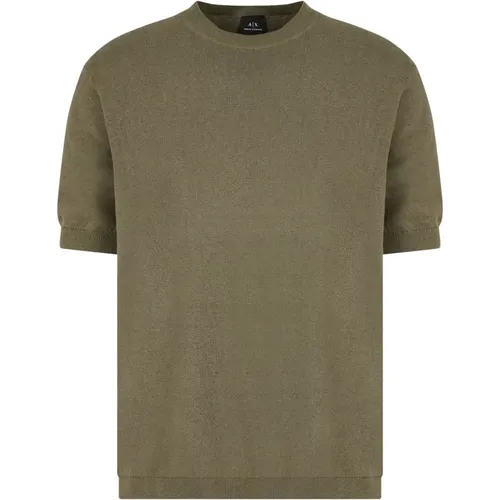 Strick T-Shirt,Gestricktes T-Shirt - Armani Exchange - Modalova