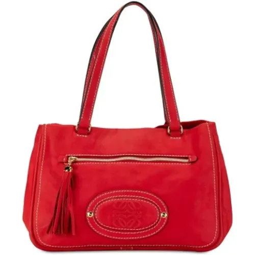 Pre-owned Tote Bags, female, , Size: ONE SIZE Pre-owned Leather handbags - Loewe Pre-owned - Modalova