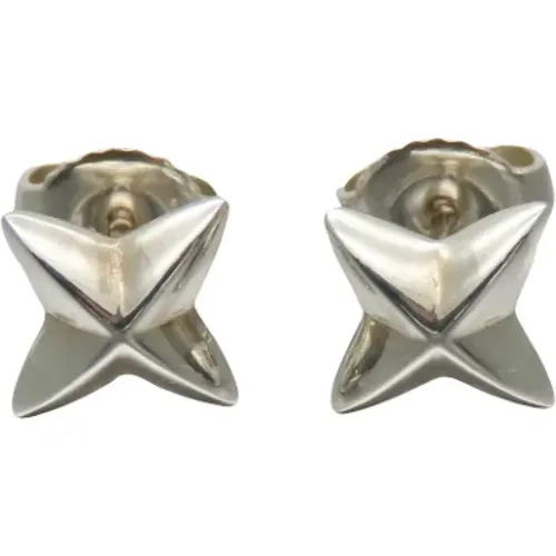 Pre-owned Jewellery, female, , Size: ONE SIZE Pre-owned Silver earrings - Tiffany & Co. Pre-owned - Modalova