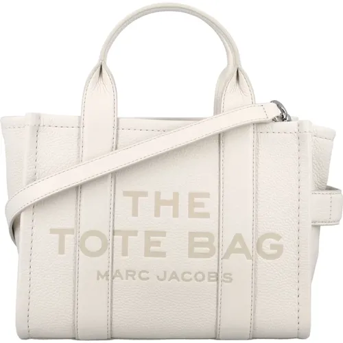 Mini Tote Lederhandtasche Silber , Damen, Größe: ONE Size - Marc Jacobs - Modalova