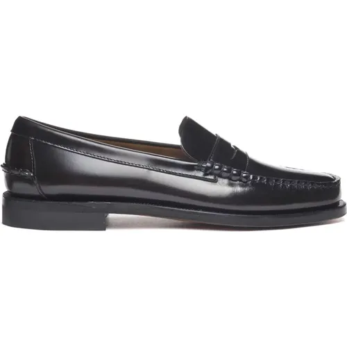 Loafers, male, , Size: 12 US Classic Dan Leather Moccasin - Sebago - Modalova