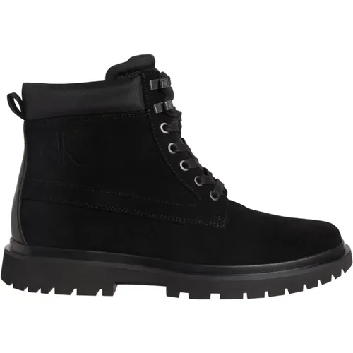 Leather Laceup Hiking Boots , male, Sizes: 10 UK, 6 UK, 8 UK, 7 UK, 9 UK, 11 UK - Calvin Klein - Modalova
