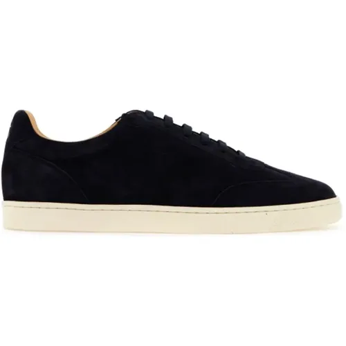 Suede Sneakers with Laminated Details , male, Sizes: 6 UK, 10 UK - BRUNELLO CUCINELLI - Modalova