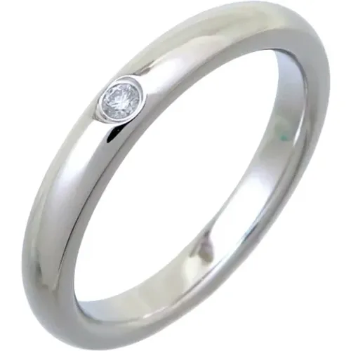 Pre-owned Jewellery, female, , Size: ONE SIZE Pre-owned Platinum rings - Tiffany & Co. Pre-owned - Modalova