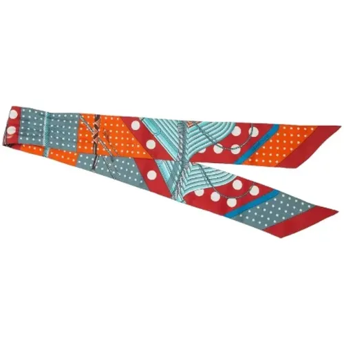 Pre-owned Scarves, female, , Size: ONE SIZE Pre-owned Canvas scarves - Hermès Vintage - Modalova