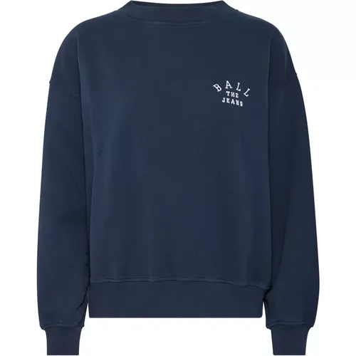 Crewneck Sweatshirt Sky Captain , Damen, Größe: L - Ball - Modalova