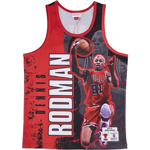 Chicago Bulls Tank Top Rodman Edition , Herren, Größe: M - Mitchell & Ness - Modalova