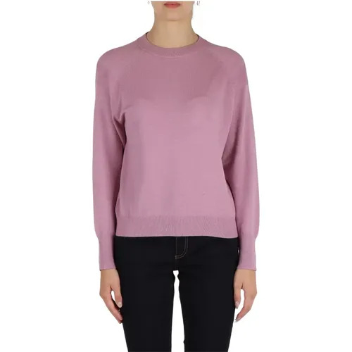 Raglanärmel Rippstrick Pullover Fantasy , Damen, Größe: S - EMME DI MARELLA - Modalova