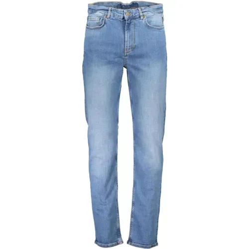 Hellblaue Baumwoll Gerades Jeans , Herren, Größe: W31 - Napapijri - Modalova