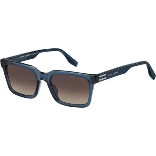 Frame Sungles with Brown Shaded Lenses , unisex, Sizes: 53 MM - Marc Jacobs - Modalova