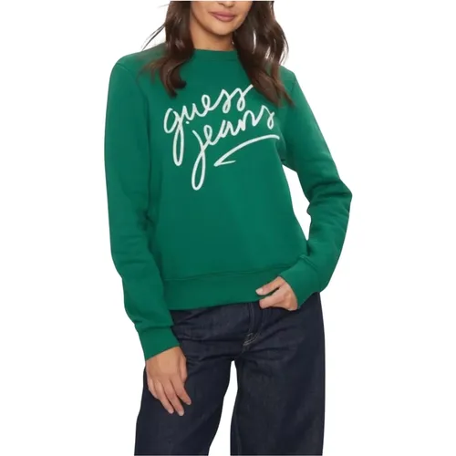 Damen Logo Sweatshirt , Damen, Größe: S - Guess - Modalova