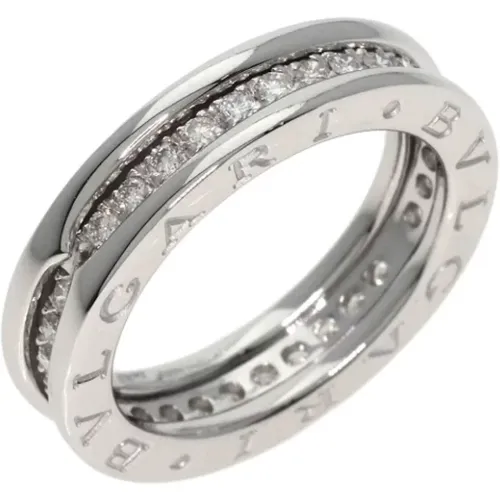 Pre-owned Jewellery, female, , Size: ONE SIZE Pre-owned White Gold rings - Bvlgari Vintage - Modalova