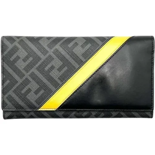 Pre-owned Wallets, male, , Size: ONE SIZE Pre-owned Leather wallets - Fendi Vintage - Modalova