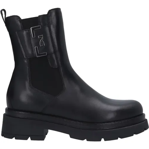 Leather Ankle Boot , female, Sizes: 6 UK, 3 UK, 2 UK, 4 UK - Nerogiardini - Modalova